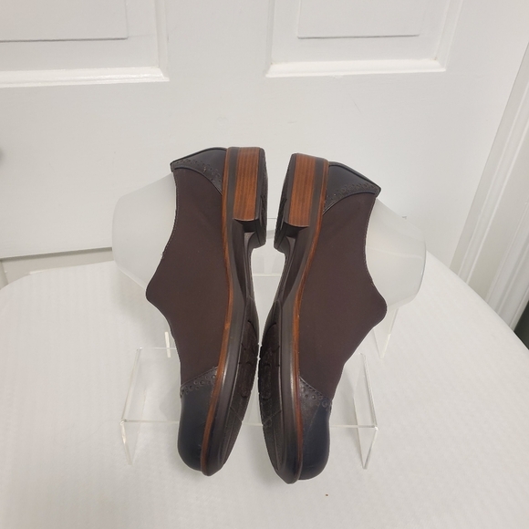 NAOT Brown Fabric Brogue Leather Loafer Shoes Size 40=9, Business Casual - Picture 8 of 12